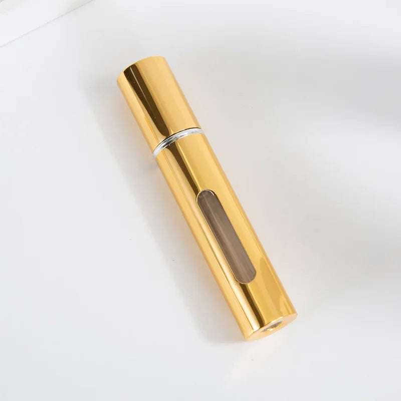 8/10ml Mini Portable Refillable Perfume Bottle Atomizer Pump Aluminum Spray Bottle Cosmetic Container Travel Makeup Tools