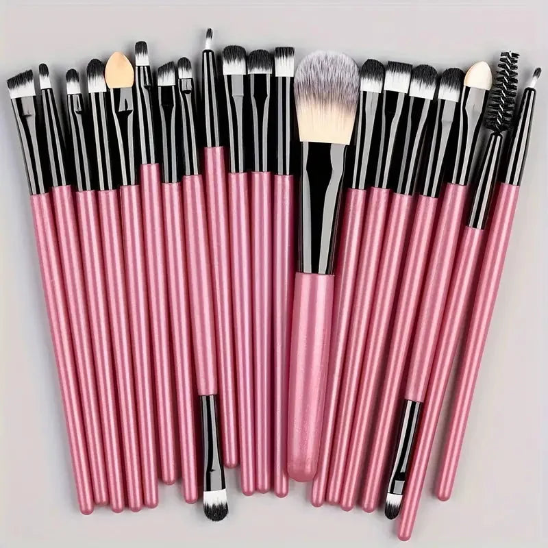 20Pcs Makeup Brush Set Eyeliner Brush Blending Brush Makeup Brushes for Cheeks Eye Cosmetic Foundation Brush Make Up Set 2035
