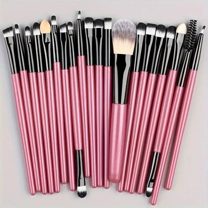 20Pcs Makeup Brush Set Eyeliner Brush Blending Brush Makeup Brushes for Cheeks Eye Cosmetic Foundation Brush Make Up Set 2035