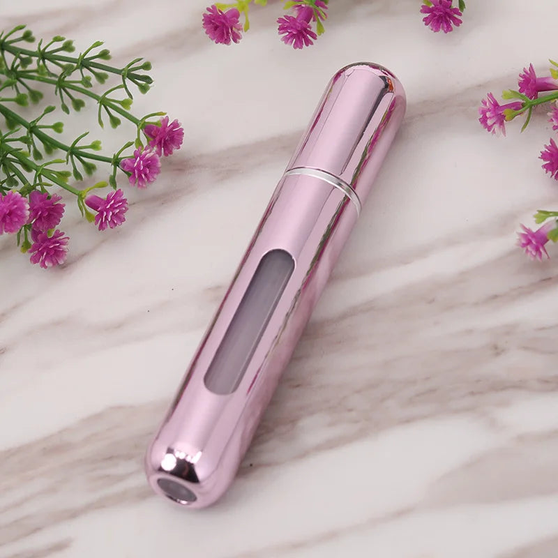 8/10ml Mini Portable Refillable Perfume Bottle Atomizer Pump Aluminum Spray Bottle Cosmetic Container Travel Makeup Tools