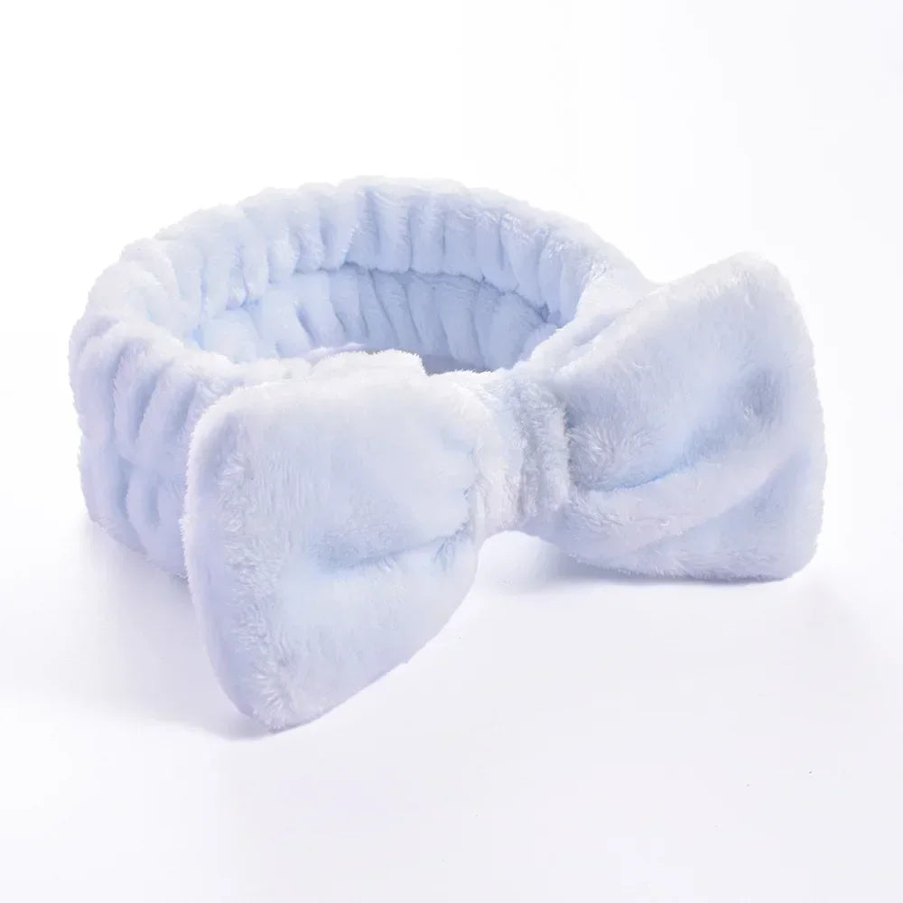Women Makeup Coral Fleece Headband Wash Face Soft Hair Holder Elastic Top Knot Hairbands Girl Headwear Hair Accessories