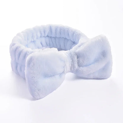 Women Makeup Coral Fleece Headband Wash Face Soft Hair Holder Elastic Top Knot Hairbands Girl Headwear Hair Accessories