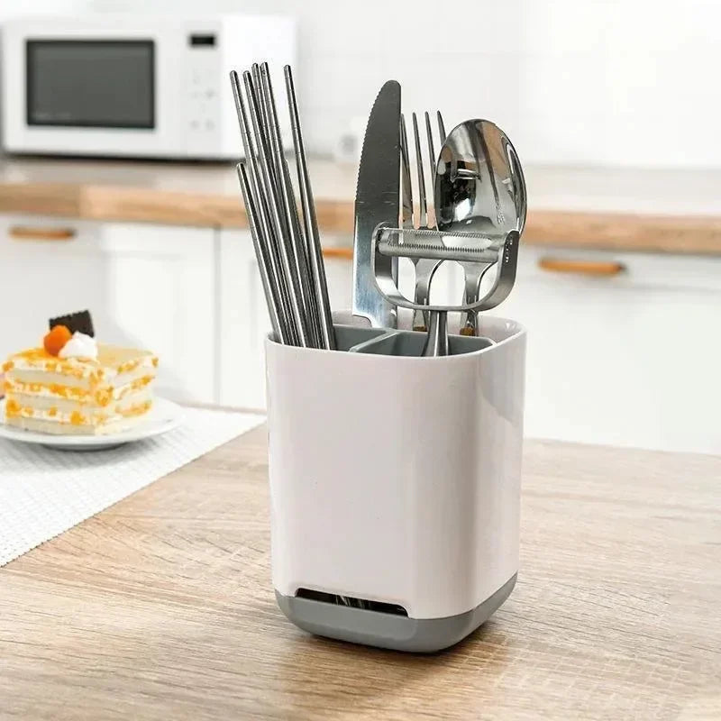Electric Toothbrush Makeup Brush Holder Toothpaste Storage Case Large Capacity Detachable Portable with Drain Hole Storage Rack