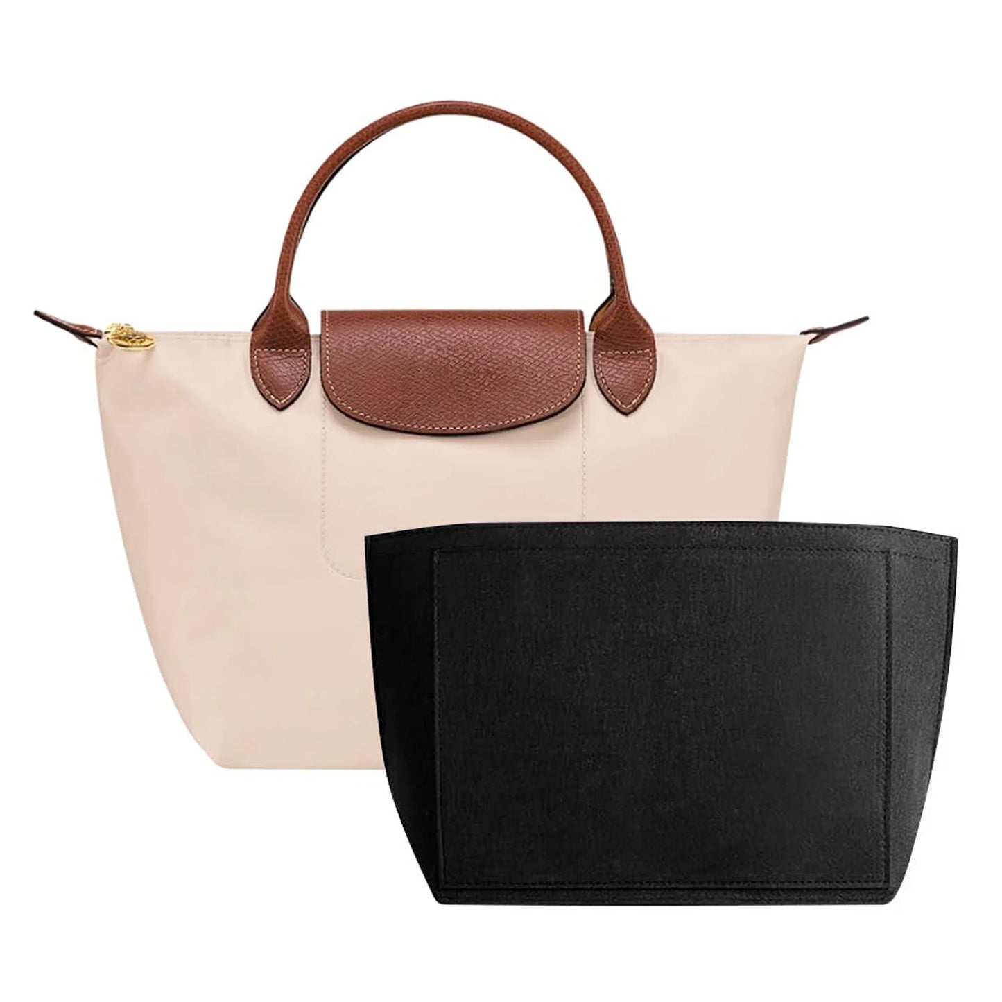 Felt Insert Bag Fits For Handbag Liner Bag Felt Cloth Makeup Bag Support Travel Portable Insert Purse Organizer