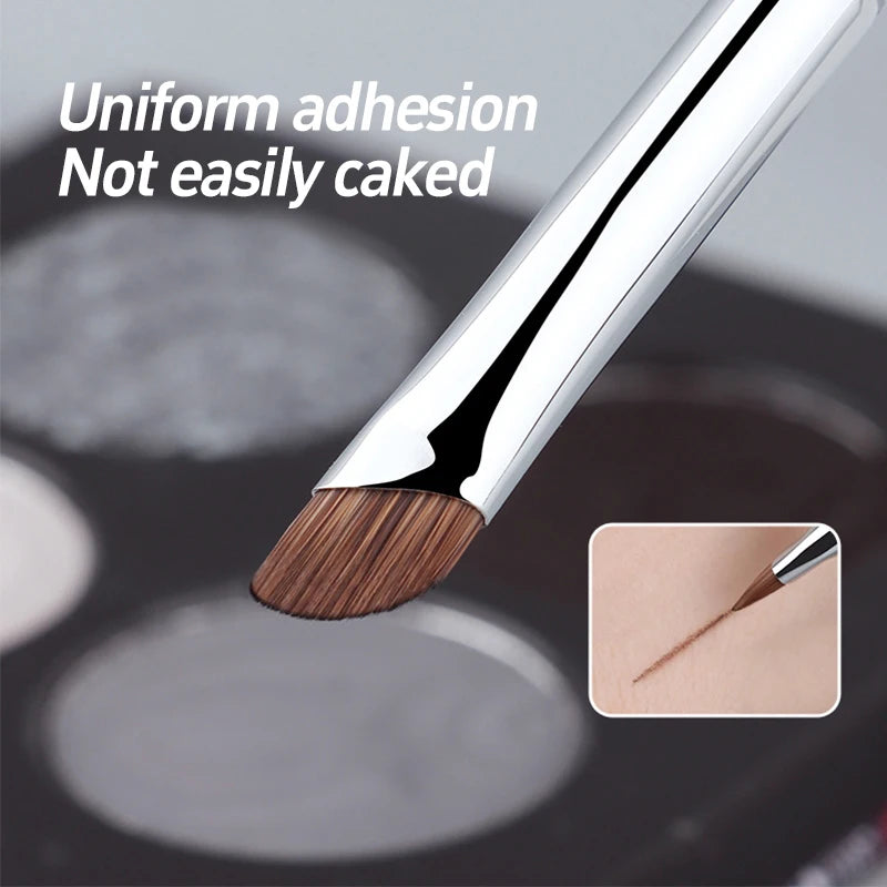 5/1pcs Sickle Eyeliner Brush Ultra Thin Oblique Angle Flat Head Eyebrow Brush Knife Edge Makeup Brush Liquid Eyeliner Brushes
