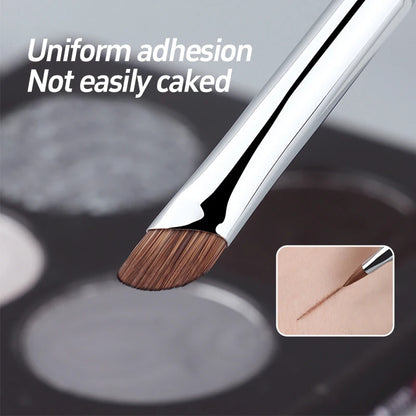 5/1pcs Sickle Eyeliner Brush Ultra Thin Oblique Angle Flat Head Eyebrow Brush Knife Edge Makeup Brush Liquid Eyeliner Brushes