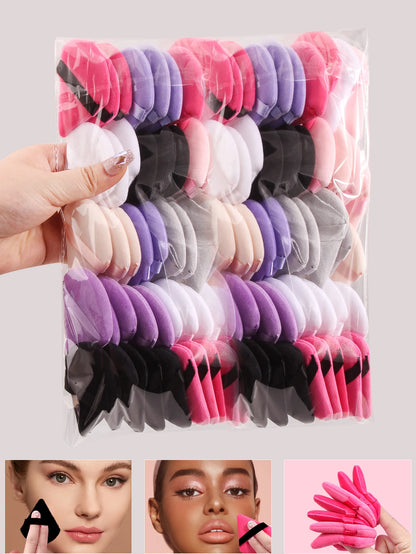2Pcs/100Pcs  Triangle Powder Puff For Loose Powder Liquid Cosmetic Soft Plush Powder Puff Makeup Foundation Puff Makeup Tool