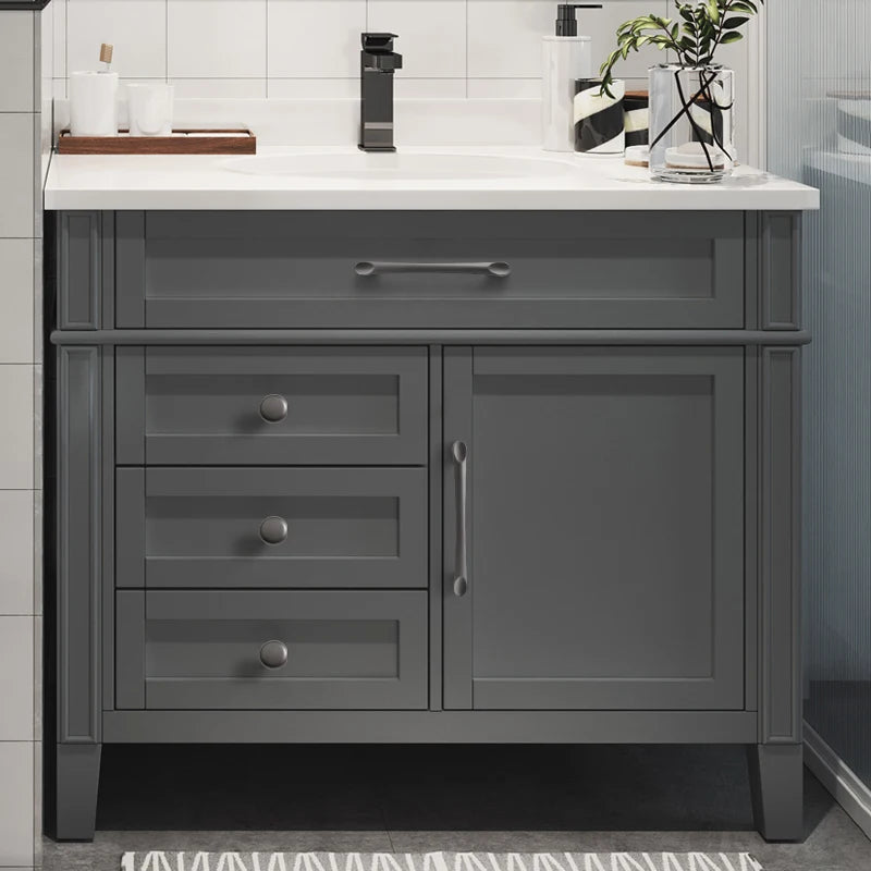 Aluminum alloy cabinet handle, gray wardrobe handle, makeup table handle, 96mm/128mm storage room cabinet handle