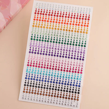 New 3mm Rhinestones for Face Makeup Crystals Bright Face Jewelry Gems Stickers Children's Stickers Adhesive Glitters for Face