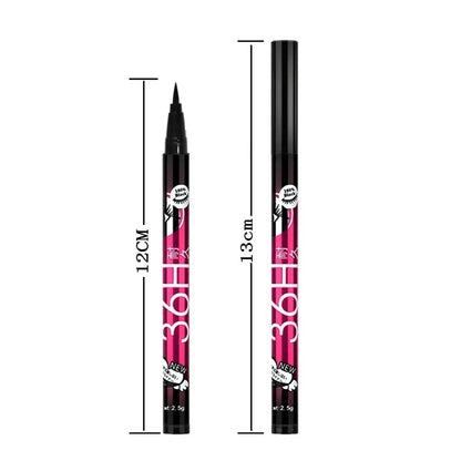 Black Smooth Liquid Eyeliner Pen Long-lasting Waterproof Not Easy To Smudged Eyeliner Ultra-fine Pen Tip Create Big Eyes Makeup