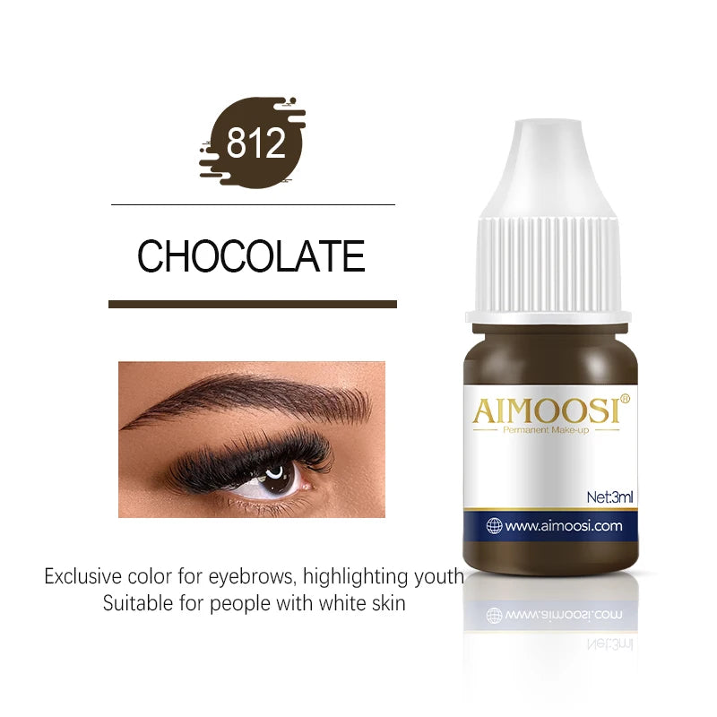 AIMOOSI Lip Tattoo Ink for Semi Permanent Makeup Nano Eyebrows Microblading Pigment 3ML Beauty Health Tattoo Supplies