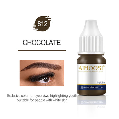AIMOOSI Lip Tattoo Ink for Semi Permanent Makeup Nano Eyebrows Microblading Pigment 3ML Beauty Health Tattoo Supplies