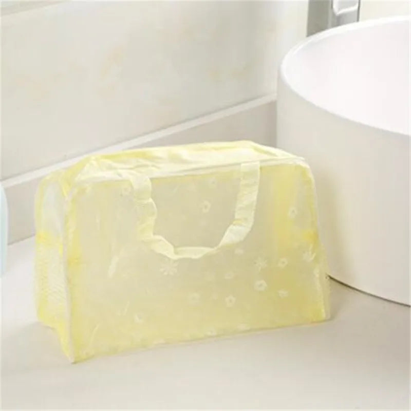 PVC Travel Transparent Makeup Cases Toiletries Storage Bag Box Luggage Towel Suitcase Pouch Zipper Cosmetic Organizer Bags