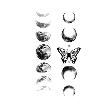 Tattoo Stickers Totem Black Color Flash Temporary Waterproof Party Fake Makeup Neck Hand Arm Body Art for Men Women