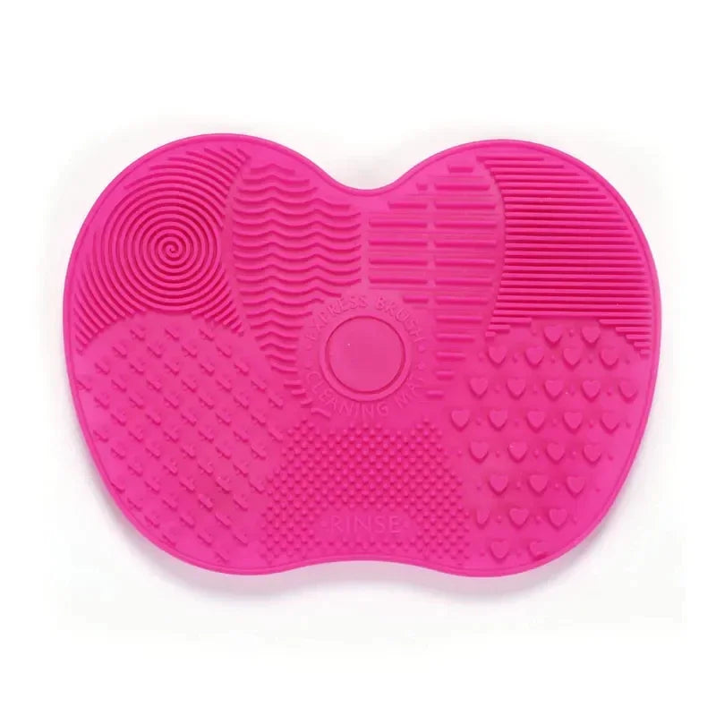Colorful Brush Cleaner Scrubbe Board Cosmetic Makeup Brush Washing Silicone Gel Cleaning Mat Foundation Makeup Brush Cleaner Pad