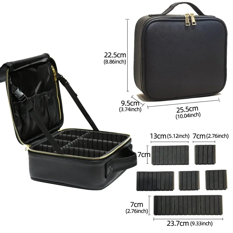 New Makeup Bag For Women Large Capacity Cosmetic Bags Beauty Salon Tattoos Nail Art Tool Bin Case