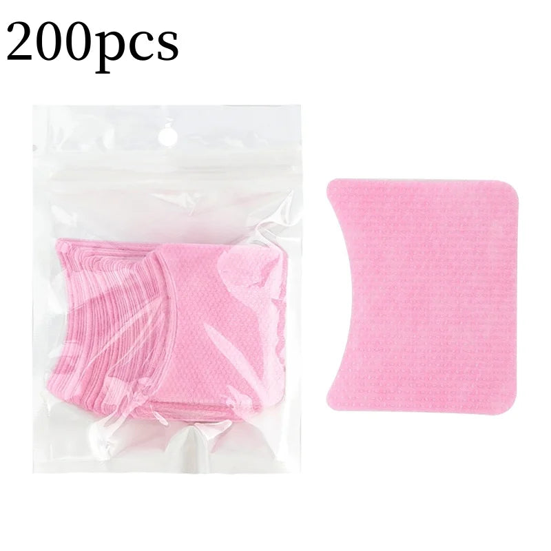 40/200Pcs Disposable Cotton Eyelashes Patch Sticker For Removing Eyelashes Under Eye Paper Patches Cleaning Tool Makeup Supplies