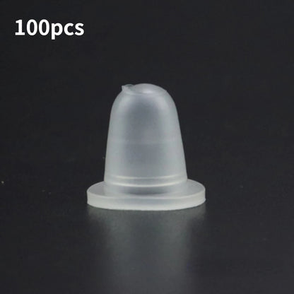 100pcs Silicone Tattoo Ink Cups Disposable Microblading Tattoo Permanent Makeup Pigment Holder Container Caps S/L Size Supply