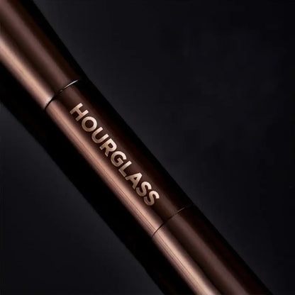 Makeup brush, powder brush, blush brush, loose powder brush, exquisite professional metal handle, double-head design, with box