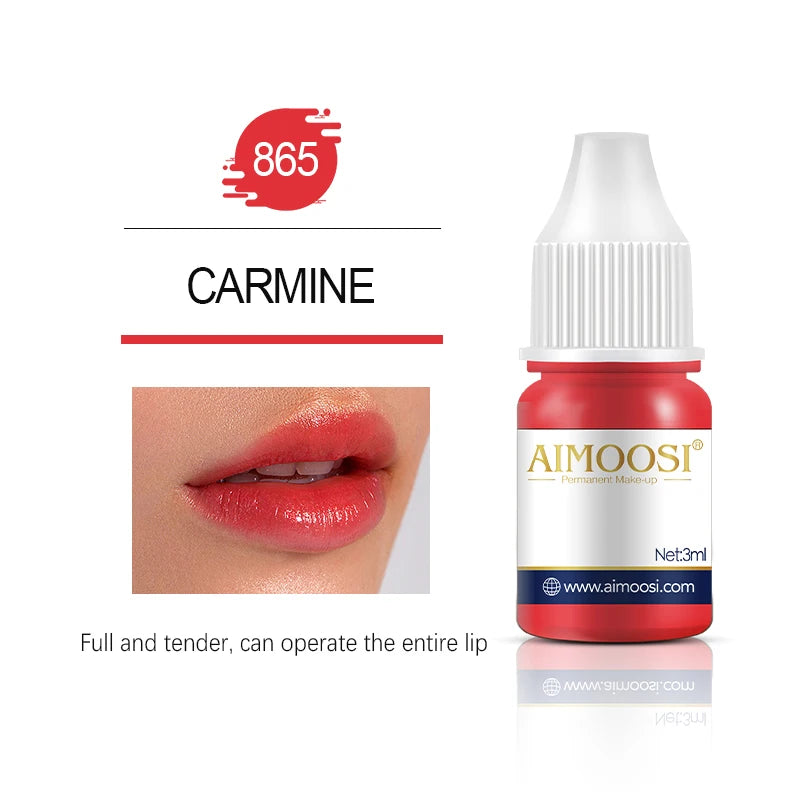 AIMOOSI Lip Tattoo Ink for Semi Permanent Makeup Nano Eyebrows Microblading Pigment 3ML Beauty Health Tattoo Supplies