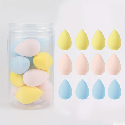 12pcs Mini Makeup Sponges - Soft, Latex-Free for Flawless Foundation Application, Wet & Dry Use, Alcohol-Free