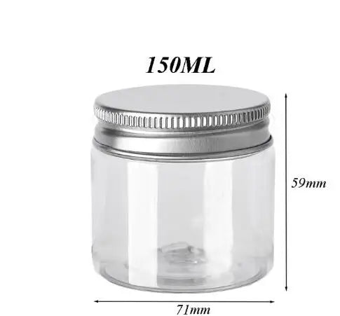 12pcs 30/50/60/80/100/150ml Plastic Container Empty Clear Cosmetic Jars Cream Sample Pot Makeup Food Storage Jar дорожный набор