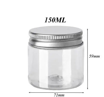 12pcs 30/50/60/80/100/150ml Plastic Container Empty Clear Cosmetic Jars Cream Sample Pot Makeup Food Storage Jar дорожный набор