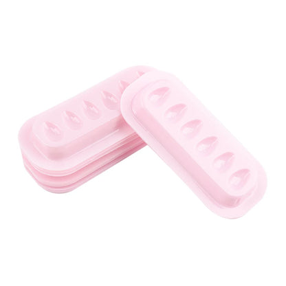 100pcs Disposable Eyelash Extension Glue Holder Pallet Gasket Lash Adhesive Container Tray Eyes Pad Long Strip Makeup Tool
