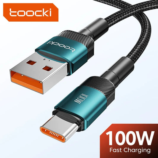Toocki USB Type C Cable Fast Charging USB C Charger Cord For iPhone 15 14 13 12 11 Huawei P40 P30 Realme Oppo Oneplus Power Bank