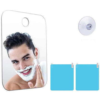 Acrylic Mirror Shower Shaving Fogless Mirror Washroom Travel Accessories For Women Makeup Man Shaving Bathroom Tools