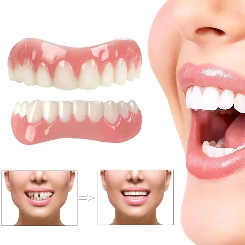 Denture Silicone Kit Silicone Liners Soft Kit Soft Denture Kit Teeth Upper And Lower Set Easy Use Dental care