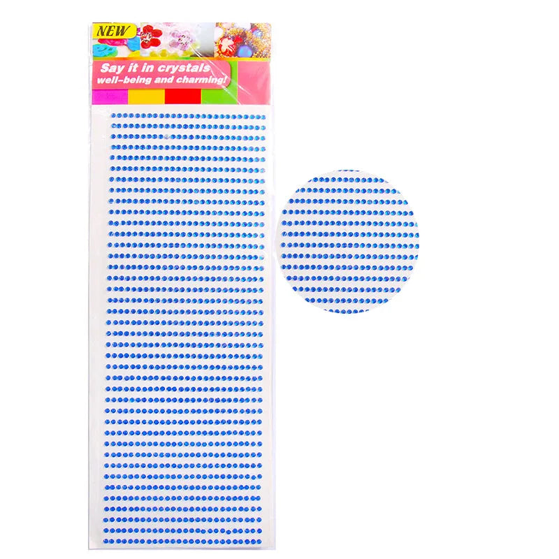 New 3mm Rhinestones for Face Makeup Crystals Bright Face Jewelry Gems Stickers Children's Stickers Adhesive Glitters for Face