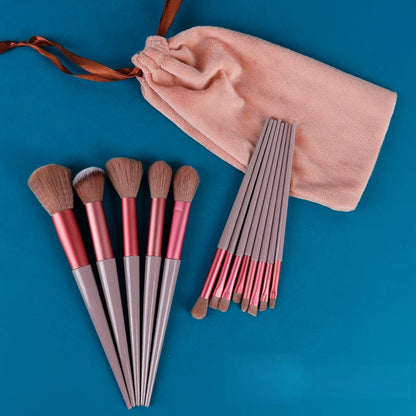 13 Pcs Makeup Brushes Soft Fluffy Professional - Eye Shadow, Foundation, Powder, Blush Blending, Women’s Tools