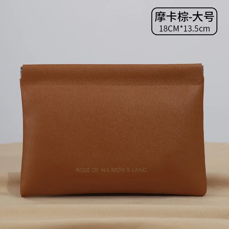 파우치 Simple Lipstick Makeup Storage Bag Women Fashion Portable Mini Key Jewelry Cosmetic Organizer Pouch Handbag Косметичка 2025