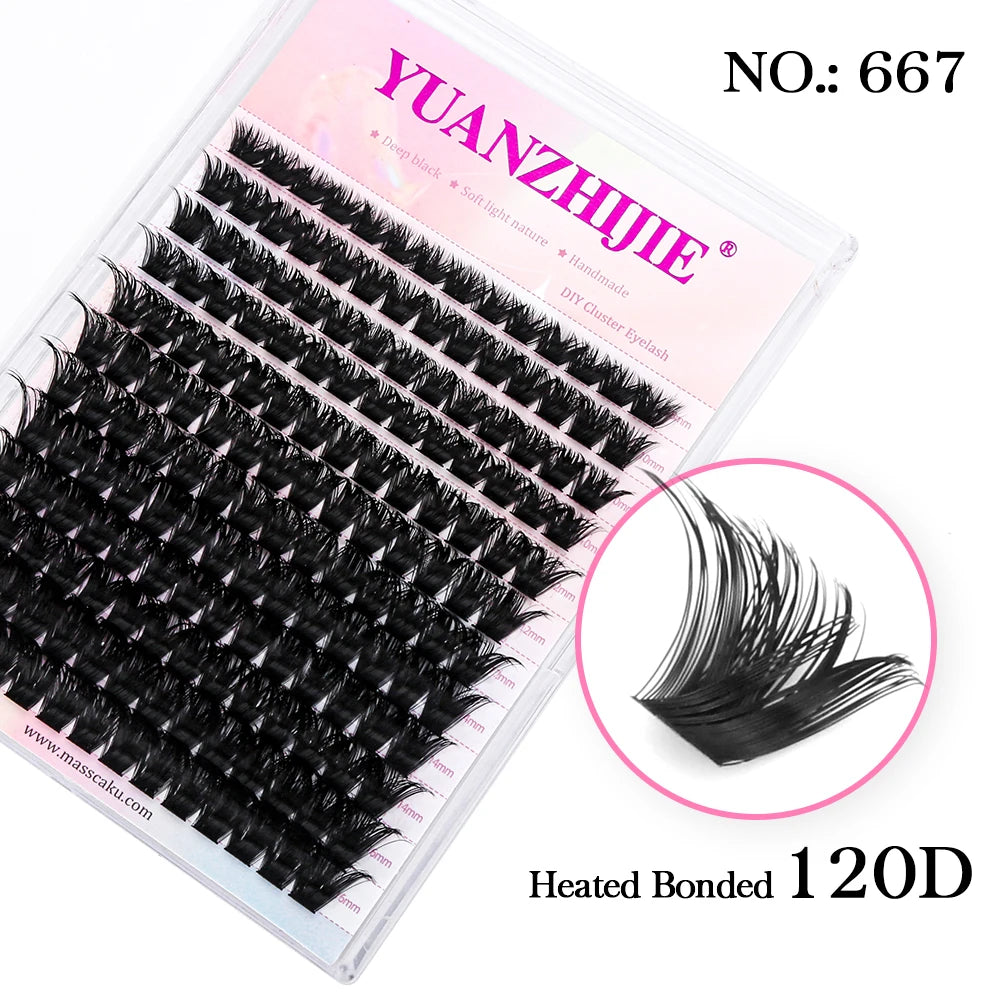 Super Cheap MASSCAKU Segemented DIY Handmade Make up Fake Lashes Cosplay Eyelashes Brush Bond maquillaje Makeup Products Fan