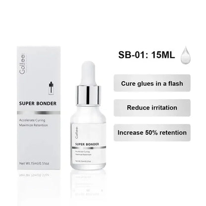 Gollee Lash Extensions Primer 15ML Eyelash Super Bonder Increased durability Help Eyelashe Bonder Fixing Lasting Adhesive Makeup