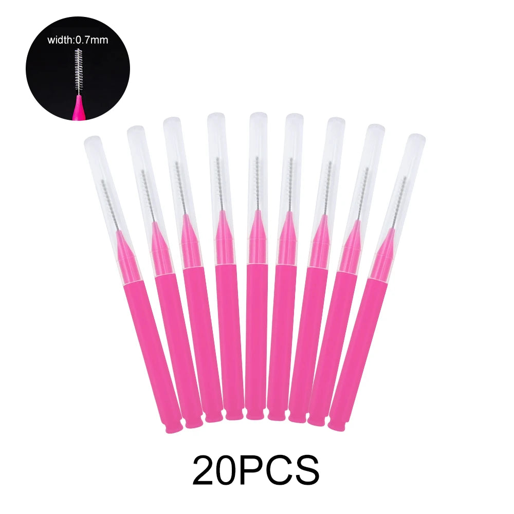 5/10/50PCS Mini Eyebrow Brush Brow Perm Brush Disposable Brow Lifting Brush Bendable Micro Eyelash Brush  Applicator Makeup Tool