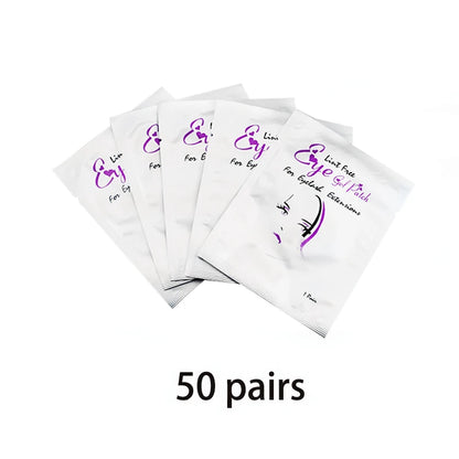 50/100pcs Eye Patches Eyelash Extension Under Eye Pads Makeup Eyelash Patches Tip Stickers Pads For Eyelash Extension Makeup