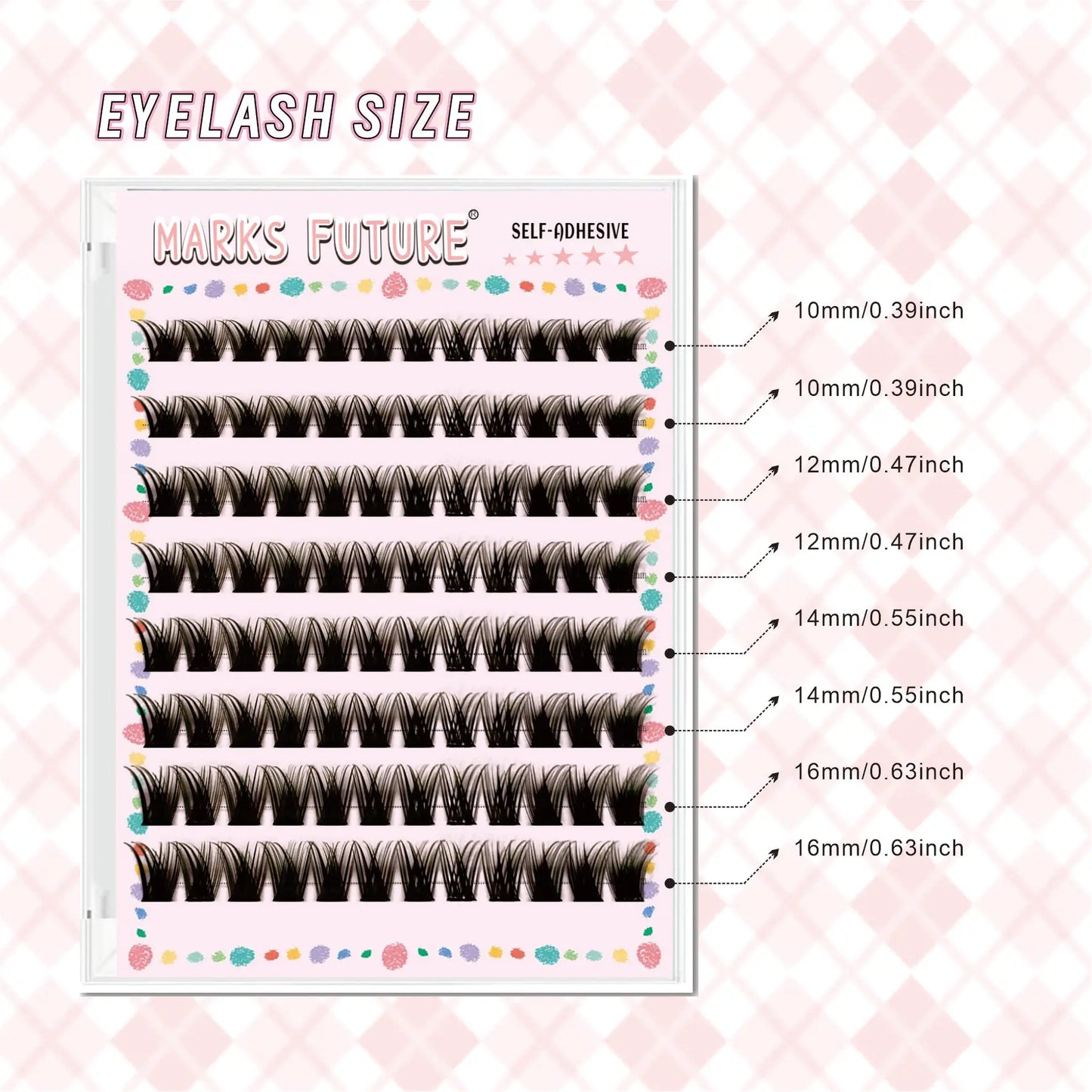 Marks Future Self-Adhesive Eyelashes Are Thick and Curled for Big Eyes, Suitable for Makeup, Proms, Parties, Beginner-Friendly, and Enhance Your Styling Charm.