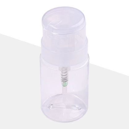 100ml Lockable Press Bottle Pump Dispenser Refillable Nail Polish Makeup Remover Manicure Cleaner Container