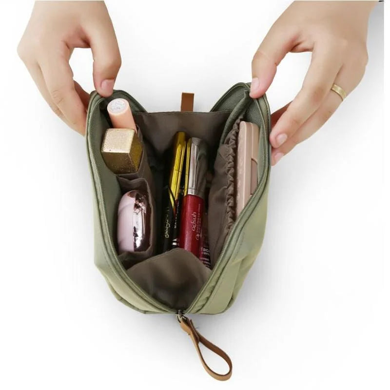 2025 New Women Cosmetic Bag Solid Color Korean Style Makeup Bag Pouch Toiletry Bag Waterproof Makeup Organizer Case  luxury bag