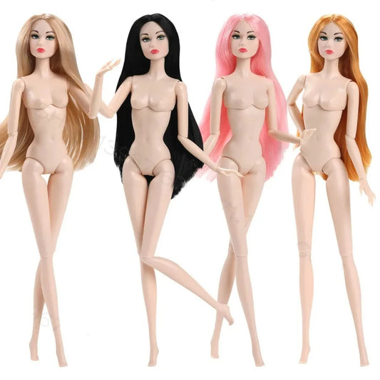 New 32cm 1/6 BJD Supermodel Body European American Fashion DIY PVC Nude Doll Girl Makeup Toy