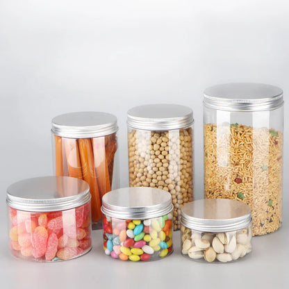 12pcs 30/50/60/80/100/150ml Plastic Container Empty Clear Cosmetic Jars Cream Sample Pot Makeup Food Storage Jar дорожный набор