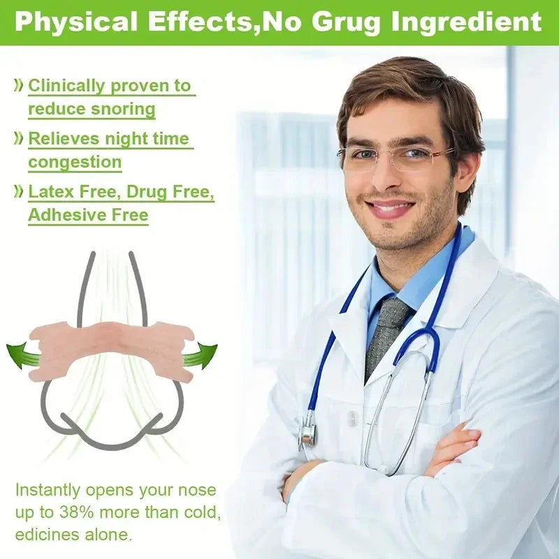 10/50PCS Breath Nasal Strips Right Aid Stop Snoring Nose Patch Good Sleeping Patch Product Easier Breath Sleep Aid Decive