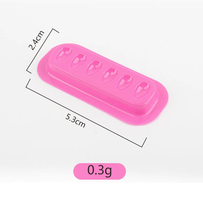100pcs Disposable Eyelash Extension Glue Holder Pallet Gasket Lash Adhesive Container Tray Eyes Pad Long Strip Makeup Tool
