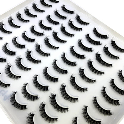 HBZGTLAD 30/40 pairs of natural long 3D artificial mink false eyelashes false eyelashes makeup set mink eyelashes extended eyela