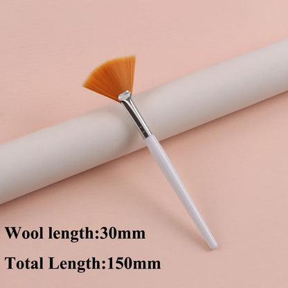 Practical Facial Brushes Fan Makeup Brushes Portable Mask Brush Cosmetic Tools for Women Flexible Facial Soft Mask Applicator