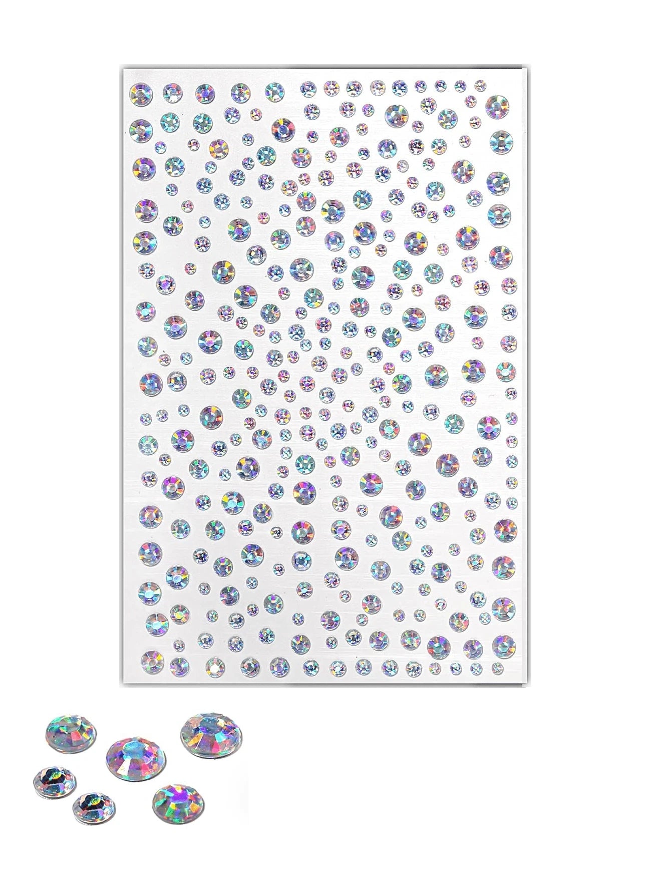 1/2/3Pcs Gold Face Gems Glitter Body Glittery Stereo Gem Stickers Rave Accessories Makeup Rhinestone Stickers For Music Festival