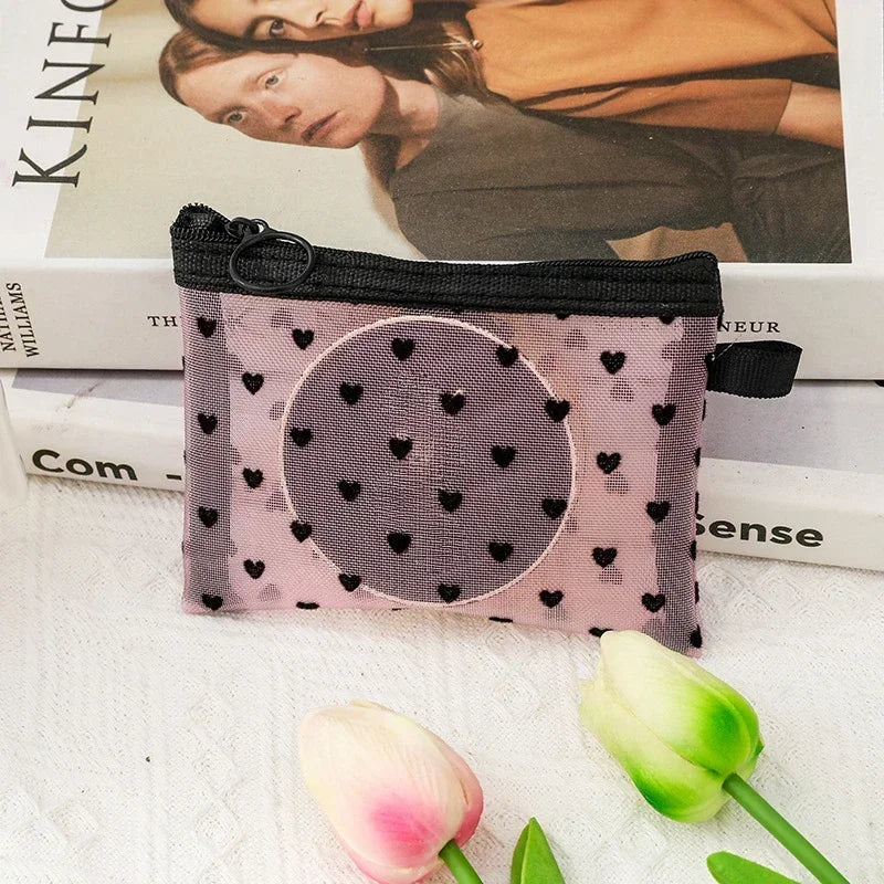 Women Mesh Cosmetic Bag Travel Storage Makeup Bag Organizer Female Make Up Pouch Portable Small Large Toiletry Beauty Case