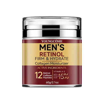 Men's Retinol Firming Face Cream Skincare Moisturizing Collagen Brightening Smooth Wrinkles Facial Face Men Skin Care Treatment